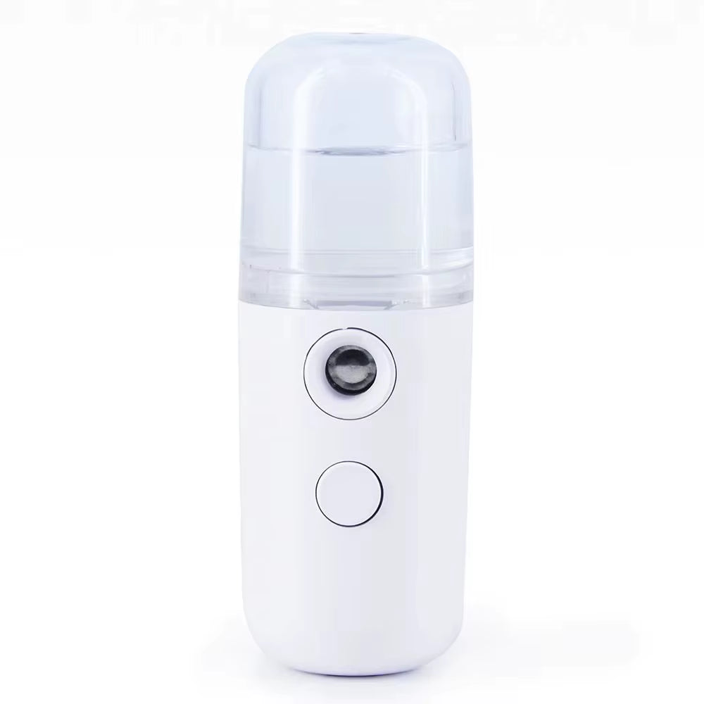 Portable Rechargeable Small Facial Steamer 30Ml Mini Humidifier Home Wireless Nano Personal Face Hydrat Sprayer Cool Mist Maker