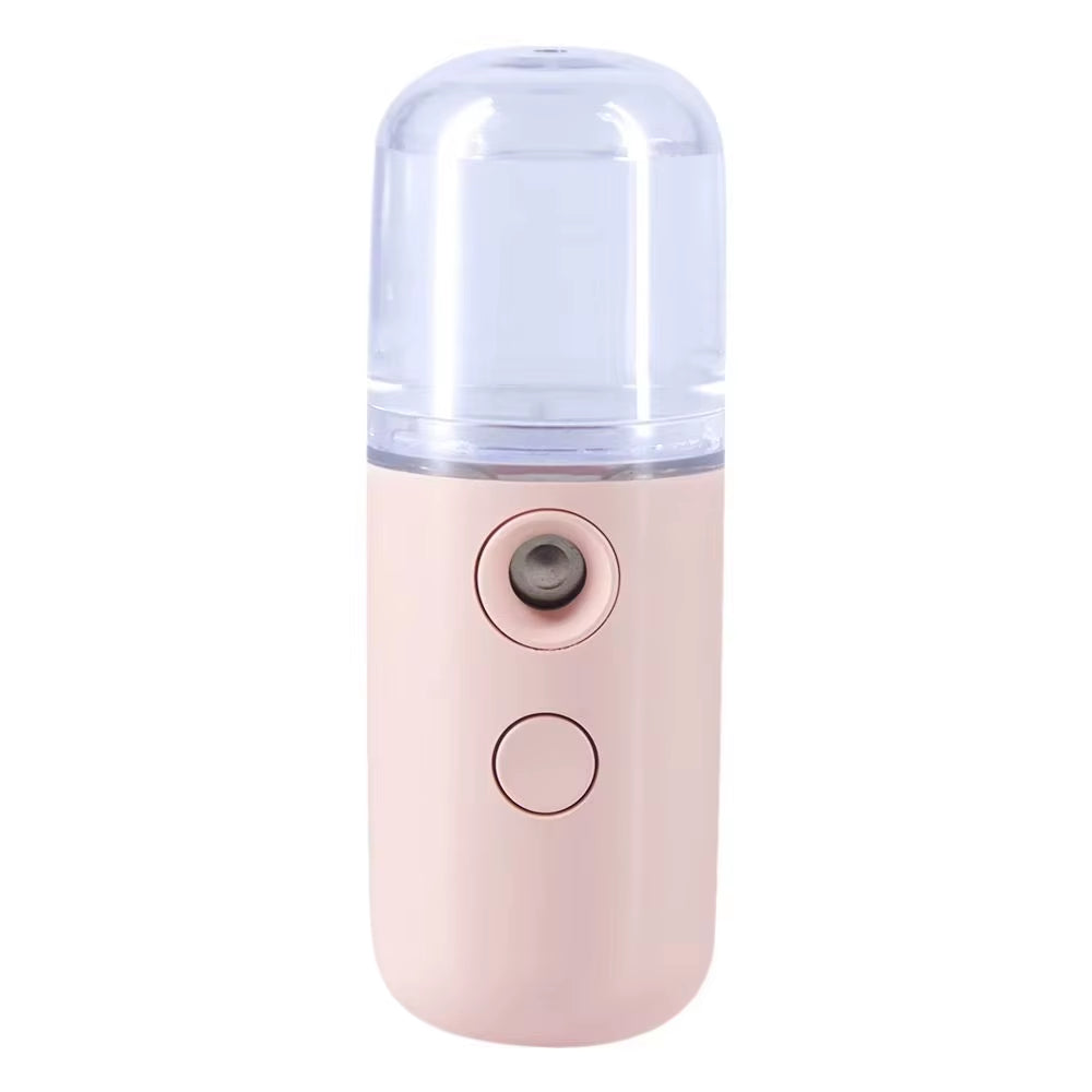 Portable Rechargeable Small Facial Steamer 30Ml Mini Humidifier Home Wireless Nano Personal Face Hydrat Sprayer Cool Mist Maker