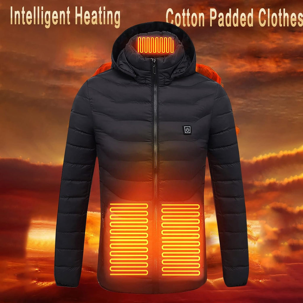 Heated Jackets for Women Men Outdoor Active Heating Puffer Coat Lightweight Pockets Heated Coat 2025 Winter Outfits