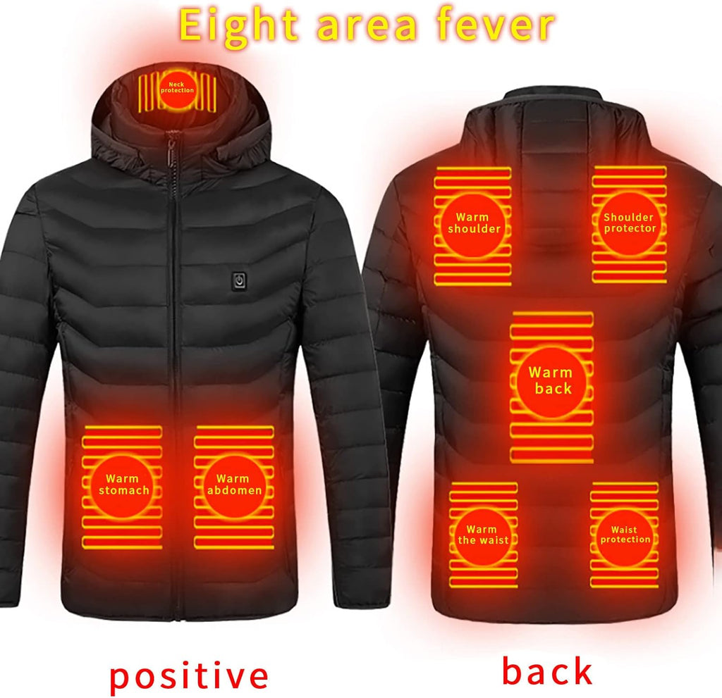 Heated Jackets for Women Men Outdoor Active Heating Puffer Coat Lightweight Pockets Heated Coat 2025 Winter Outfits