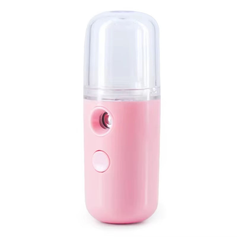 Portable Rechargeable Small Facial Steamer 30Ml Mini Humidifier Home Wireless Nano Personal Face Hydrat Sprayer Cool Mist Maker