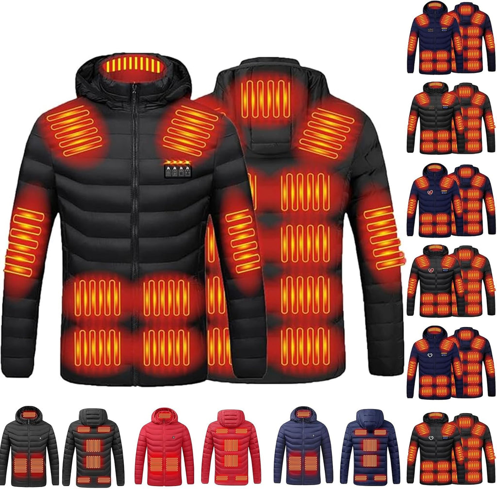 Heated Jackets for Women Men Outdoor Active Heating Puffer Coat Lightweight Pockets Heated Coat 2025 Winter Outfits